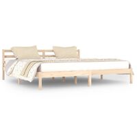 vidaXL Estructura de cama madera maciza de pino 200x200 cm
