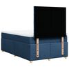 vidaXL Cama box spring con colch&oacute;n tela azul 120x190 cm