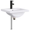 vidaXL Lavabo de ba&ntilde;o Negro Mate 42 x 40 x 16,5 cm Metal