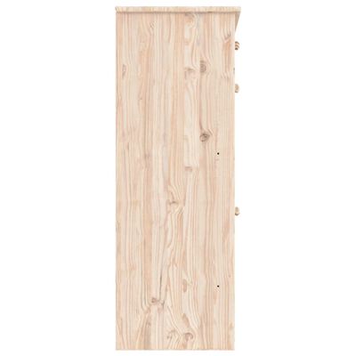 vidaXL Mueble zapatero ALTA madera maciza de pino 77x35x96 cm