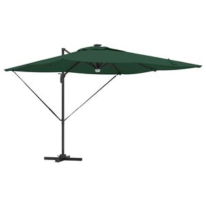 vidaXL Parasol Roma Verde 286 x 284 x 270 cm Aluminio y poli&eacute;ster