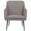 vidaXL Sill&oacute;n de tela gris taupe 63x76x80 cm