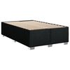vidaXL Cama box spring con colch&oacute;n tela negro 120x190 cm