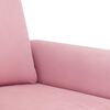 vidaXL Juego de sof&aacute;s con cojines 3 piezas terciopelo rosa