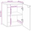 vidaXL Gabinete de Lavabo para Ba&ntilde;o con estante 38 x 33,5 x 48 cm