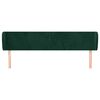 vidaXL Cabecero de terciopelo verde oscuro 183x23x78/88 cm