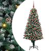 vidaXL Árbol de Navidad artificial Verde 180 cm PVC y Acero y Plástico