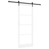 vidaXL Puerta Corredera y Negro 93 x 232 cm