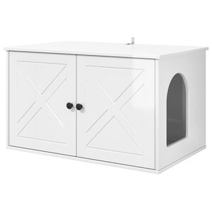 vidaXL Casa para Gatos Brillante 85 x 55 x 50,5 cm