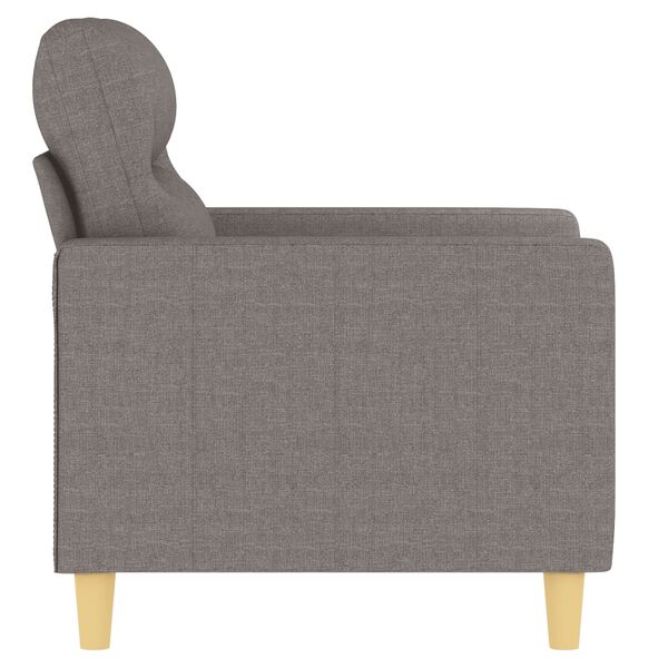 vidaXL Sill&oacute;n de tela gris taup&eacute; 60 cm