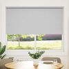 vidaXL Estor enrollable opaco 144,4x175 cm, tela, ancho 140 cm, gris