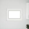 vidaXL Ventana de sótano "RISOR" 80x50 cm oscilobatiente DIN izquierda blanca