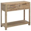 vidaXL Mesa consola de madera maciza de acacia 82x33x73 cm