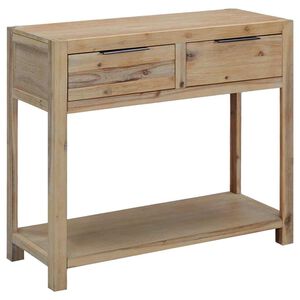 vidaXL Mesa consola de madera maciza de acacia 82x33x73 cm