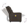 vidaXL Sill&oacute;n reclinable de masaje de 2 plazas tela marr&oacute;n