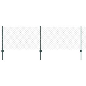 vidaXL Valla con Poste Verde