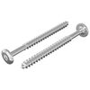 vidaXL Tornillos de Madera 2 uds. Plateado M6 x 70 mm Acero