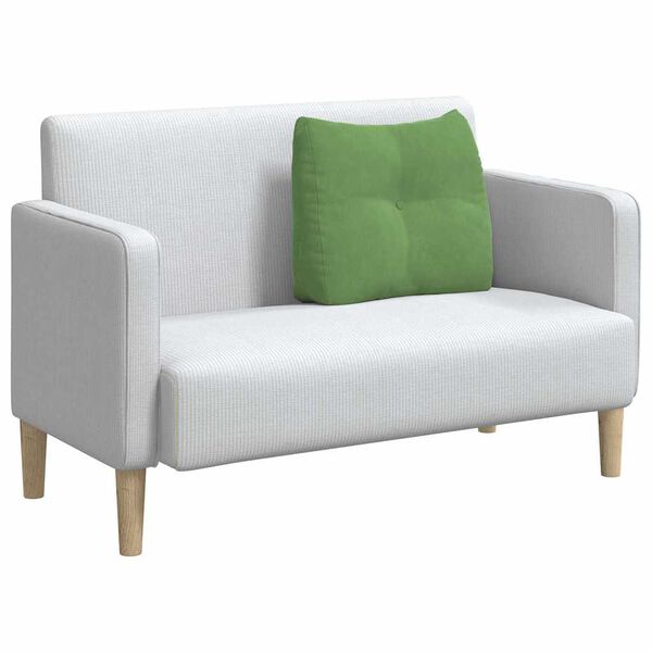 vidaXL Cojín de Espalda Verde claro 60 x 24 x 50 cm Terciopelo