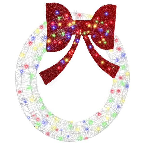 vidaXL Corona con 150 LED Multicolor 120 cm Acr&iacute;lico