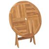 vidaXL Juego de comedor para jardín 5 piezas madera maciza teca