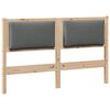 vidaXL Cabecero Marr&oacute;n Madera maciza de pino