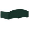 vidaXL Sof&aacute; cama nido con cajones terciopelo verde oscuro 100x200 cm