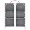 vidaXL Mueble de TV de pared madera gris hormig&oacute;n 40,5x30x102 cm