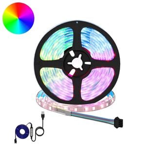 vidaXL Tira LED 2 uds. Negro y Transparente Cobre y pl&aacute;stico