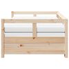 vidaXL Sof&aacute; cama nido con colchones madera maciza de pino 90x200 cm