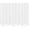 vidaXL Arriates de gaviones 3 unidades hierro 30x30x100 cm