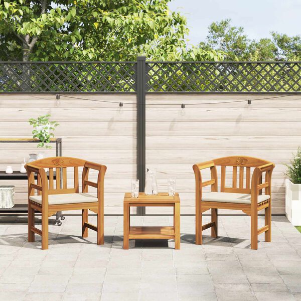 vidaXL Banco de Rosa Natural 68,5 x 46 x 82,5 cm