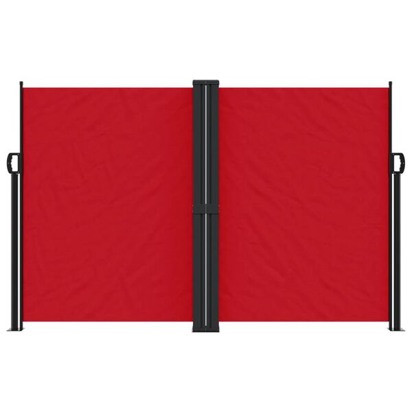 vidaXL Toldo lateral retr&aacute;ctil rojo 160x600 cm