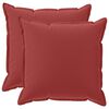 vidaXL Funda de almohada 2 uds. HOUTEN Rojo vino 60 x 60 cm Poli&eacute;ster