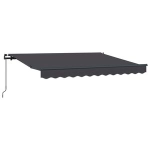 vidaXL Toldo retr&aacute;ctil Antracita 250 x 200 cm tela