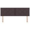 vidaXL Cabecero con cabecera Marr&oacute;n Oscuro 160 cm Cuero sint&eacute;tico