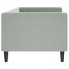 vidaXL Sof&aacute; cama sin colch&oacute;n terciopelo gris claro 80x200 cm