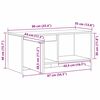 vidaXL Conjunto de mueble de TV Madera Vieja 90 x 35 x 40 cm