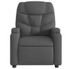 vidaXL Sillón de masaje reclinable de tela gris oscuro