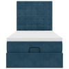 vidaXL Estructura cama otomana colchones terciopelo azul oscuro