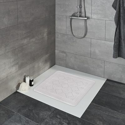Kleine Wolke Alfombrilla de seguridad para baño Arosa gris 55x55 cm