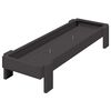 vidaXL Canal&oacute;n de alimentaci&oacute;n para pollos Negro 80 x 28 x 13.5 cm