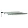 vidaXL Toldo Retr&aacute;ctil El&eacute;ctrico Verde, Blanco, Antracita 5 x 3 m