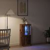 vidaXL Aparador LED Madera vieja 41 x 37 x 100 cm Madera de ingenier&iacute;a