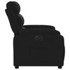 vidaXL Sill&oacute;n reclinable el&eacute;ctrico de tela negro