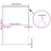 vidaXL Estor enrollable para ducha casete tela 160x240 cm ancho 156 cm