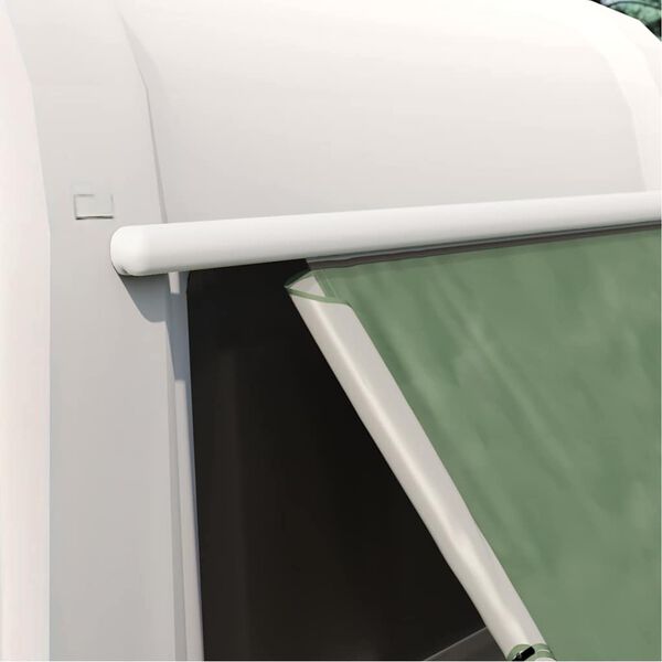 vidaXL Tienda para port&oacute;n trasero Verde 190 x 150 x 185 cm tafet&aacute;n