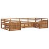 vidaXL Juegos de sof&aacute;s 6 pcs Natural Madera de Acacia S&oacute;lida