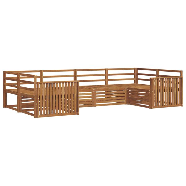vidaXL Juegos de sof&aacute;s 6 pcs Natural Madera de Acacia S&oacute;lida