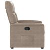 vidaXL Sillón reclinable tela de microfibra gris taupe