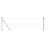 vidaXL Poste de Valla Plateado 100 x 0,6 m (malla de 25 mm) Acero